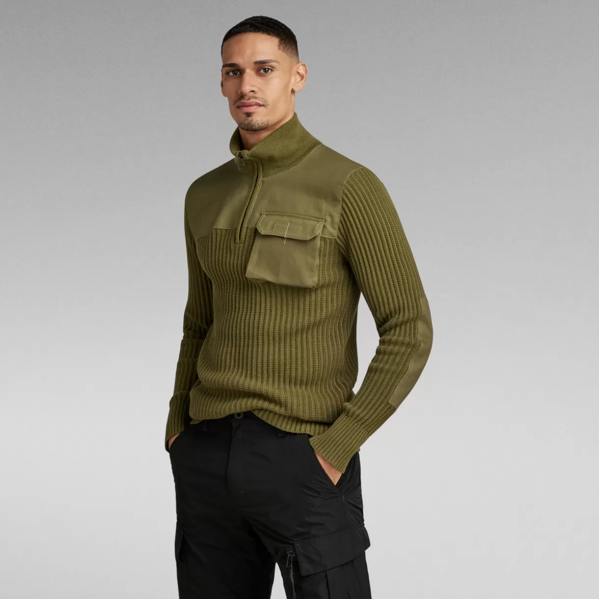 Army Half Zip Knitted Sweater*G-Star Shop