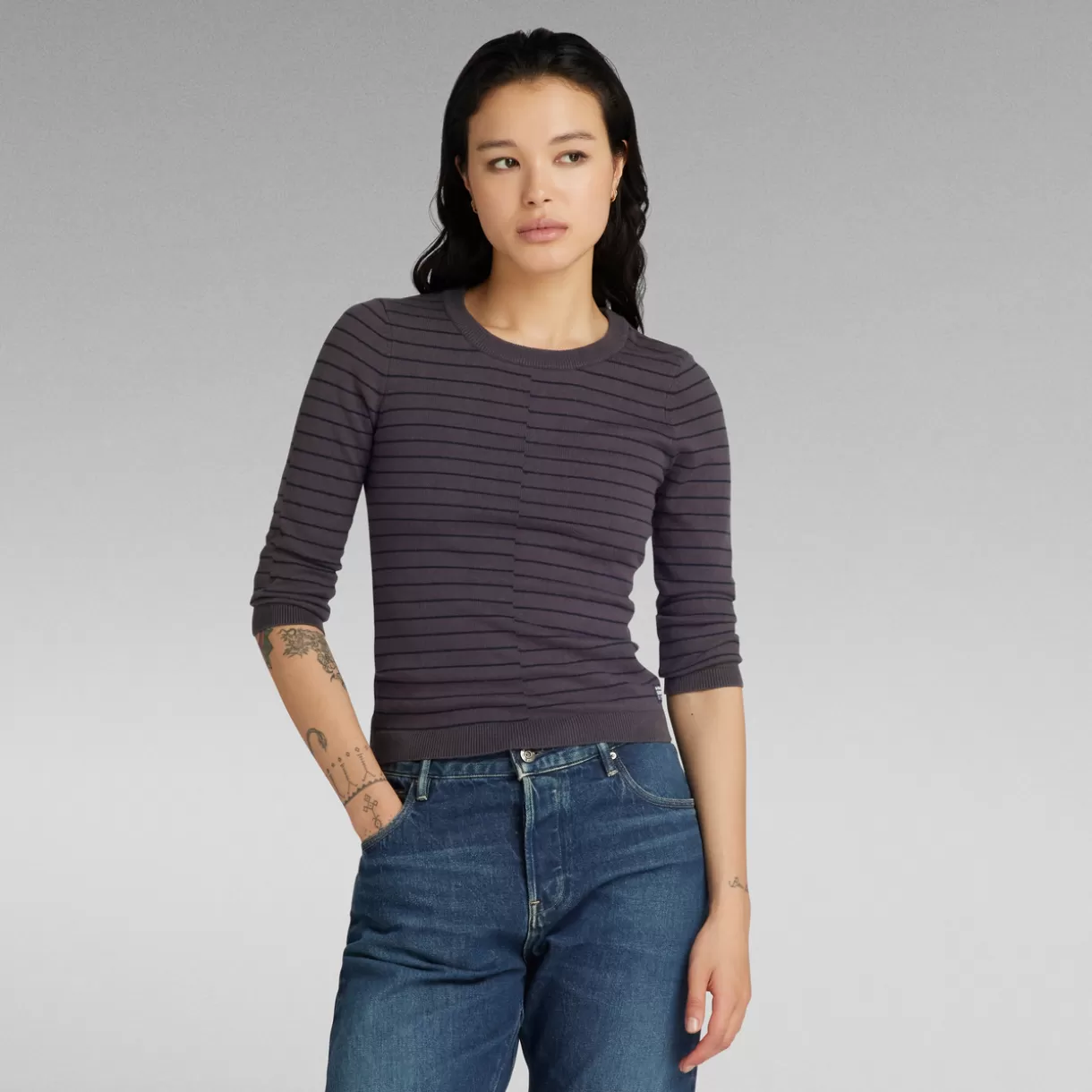 Broken Stripe Lightweight Jumper*G-Star Discount