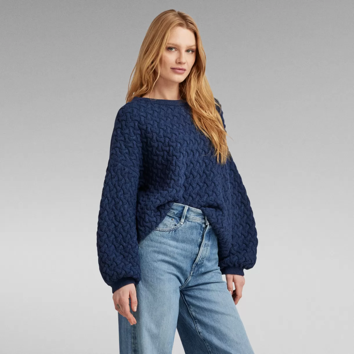 Chunky Loose Boat Knitted Sweater*G-Star Outlet