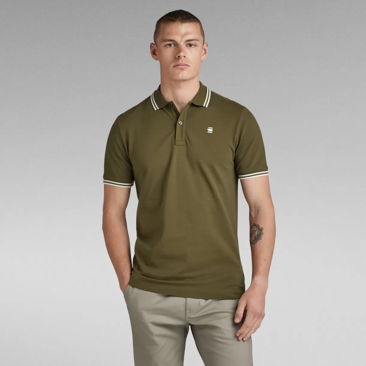 Dunda Slim Stripe Polo*G-Star Discount