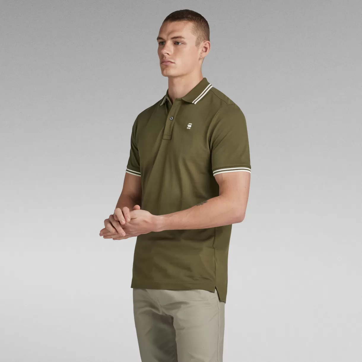 Dunda Slim Stripe Polo*G-Star Discount