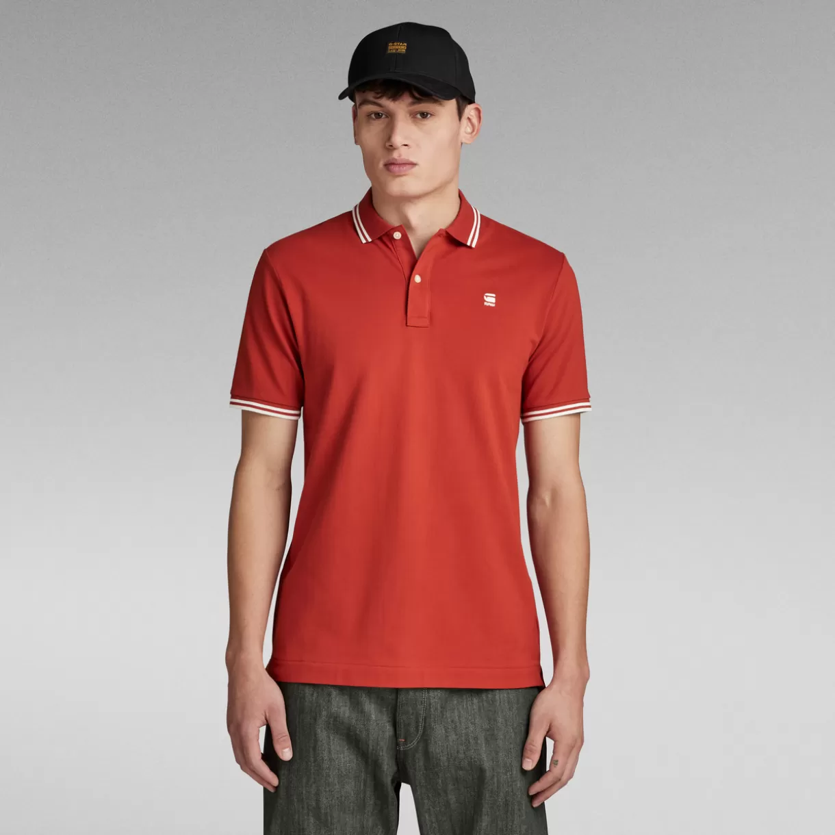 Dunda Slim Stripe Polo*G-Star Clearance