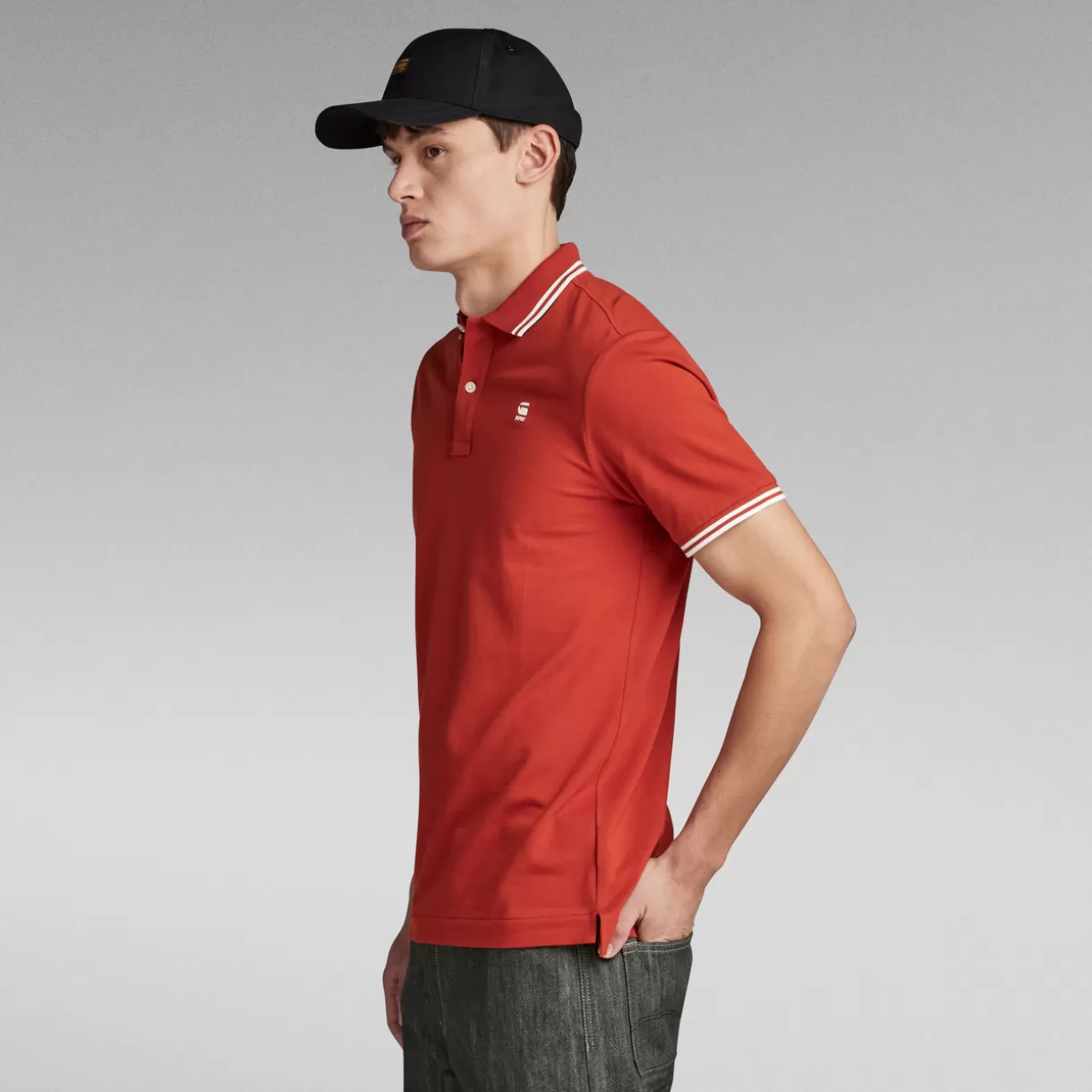 Dunda Slim Stripe Polo*G-Star Clearance