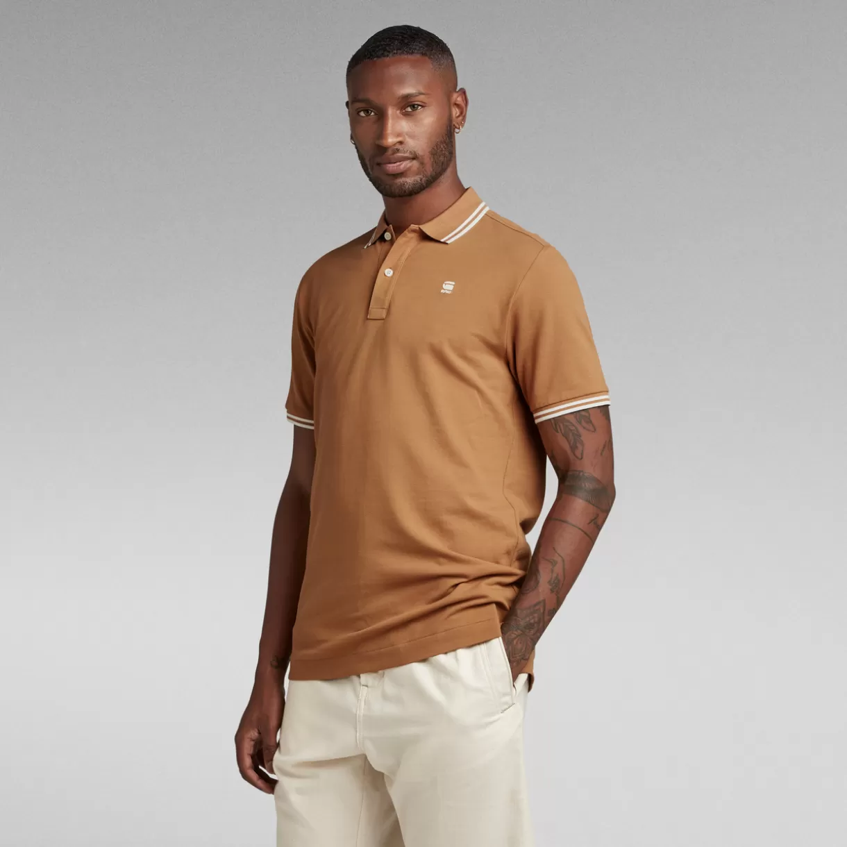 Dunda Slim Stripe Polo*G-Star Outlet