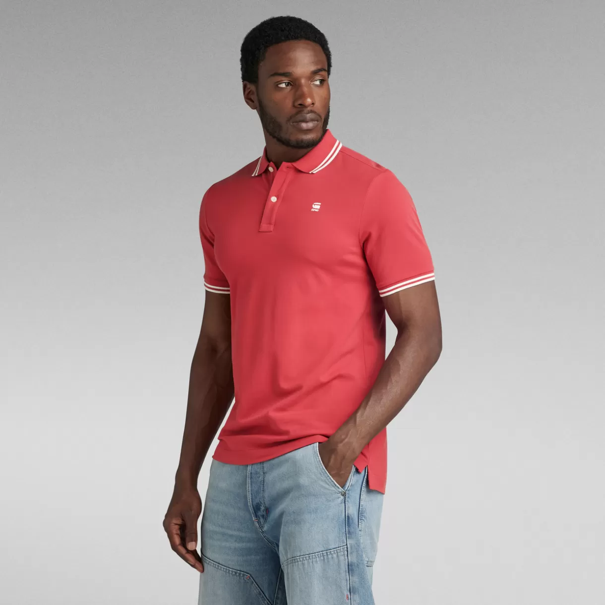 Dunda Slim Stripe Polo*G-Star Best Sale