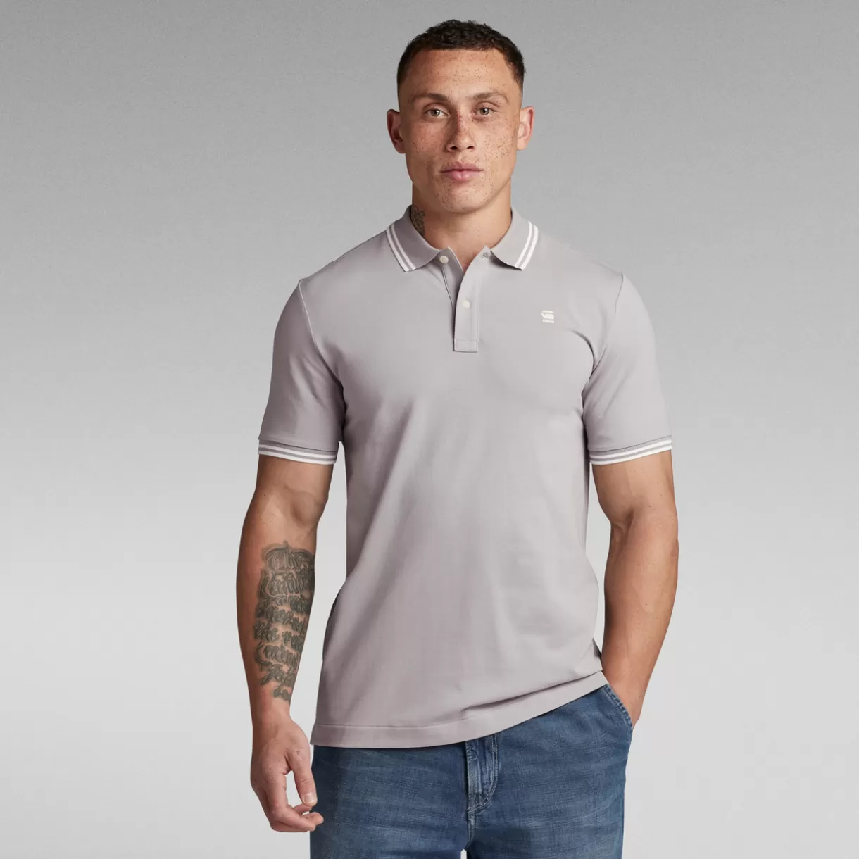 Dunda Slim Stripe Polo*G-Star Sale