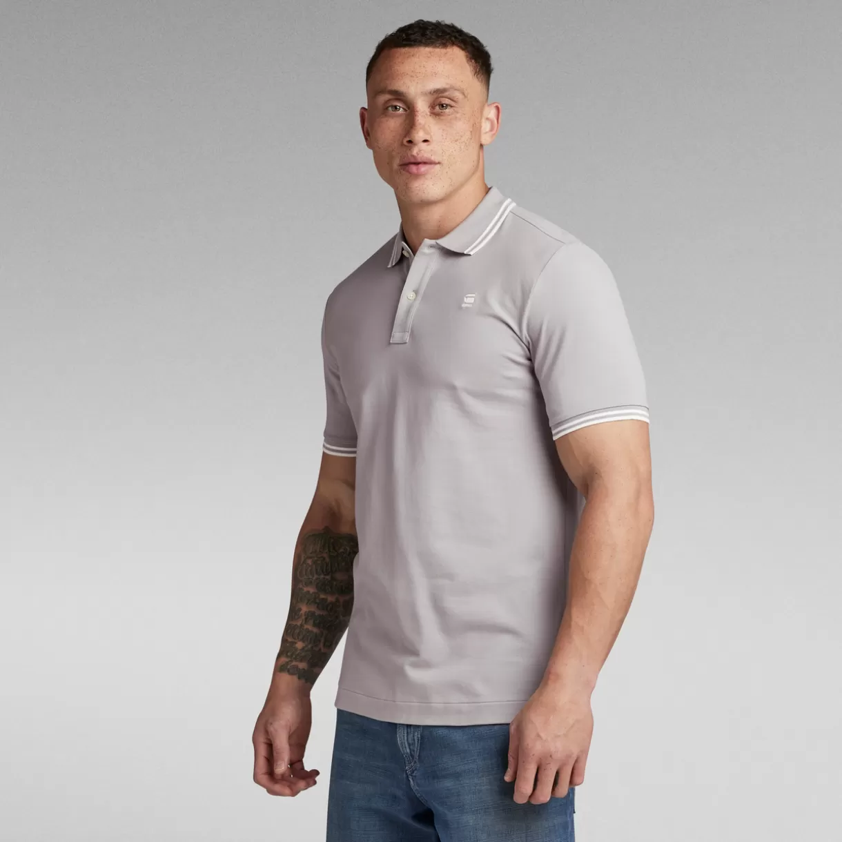 Dunda Slim Stripe Polo*G-Star Sale