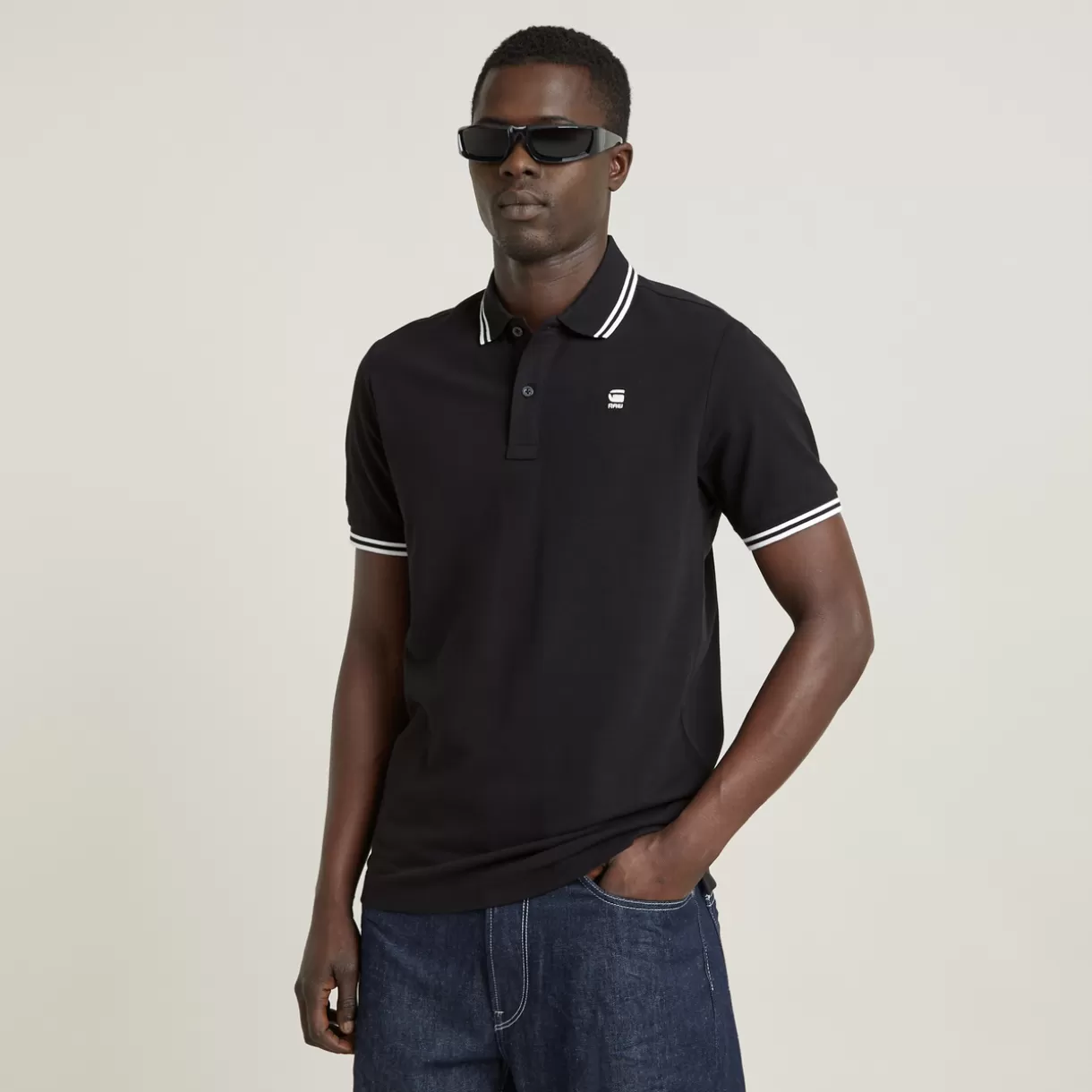 Dunda Slim Stripe Polo*G-Star Discount