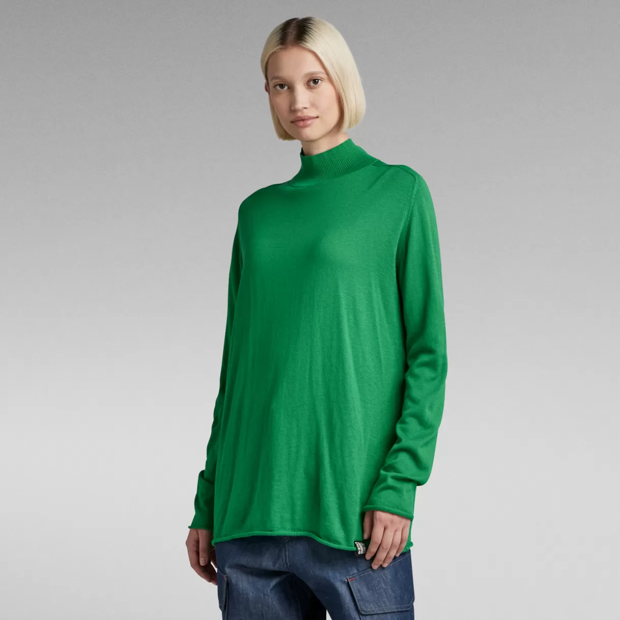 Essential Mock Relaxed Knit*G-Star Discount