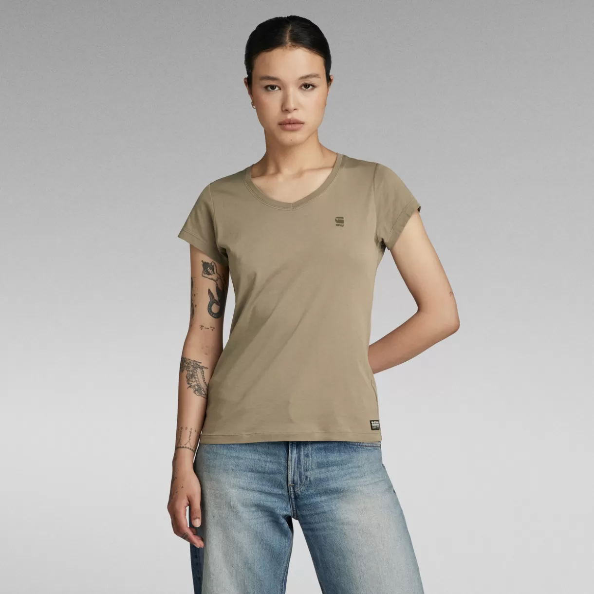 Eyben Slim V-Neck Top 2.0*G-Star Discount