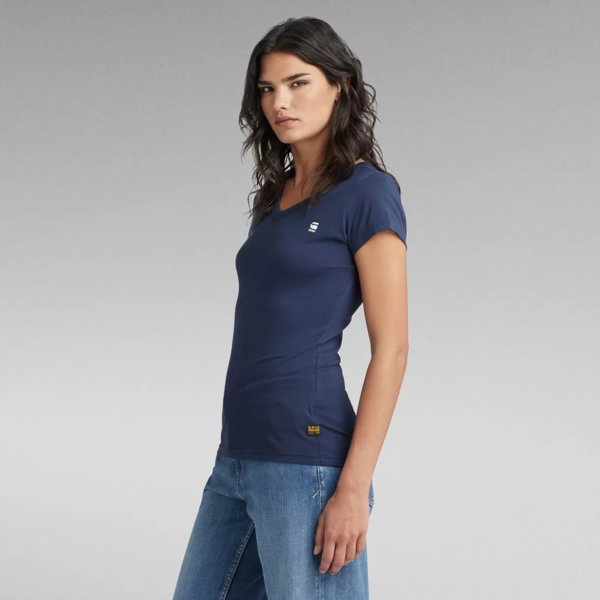 Eyben Slim V-Neck Top*G-Star Cheap