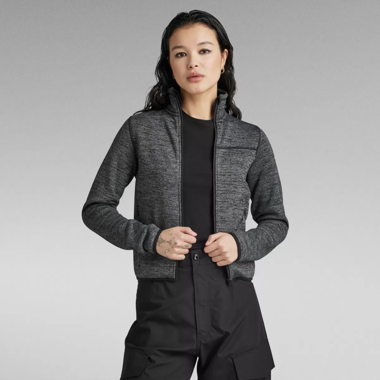 Fleece Zip Slim Sweater*G-Star Discount