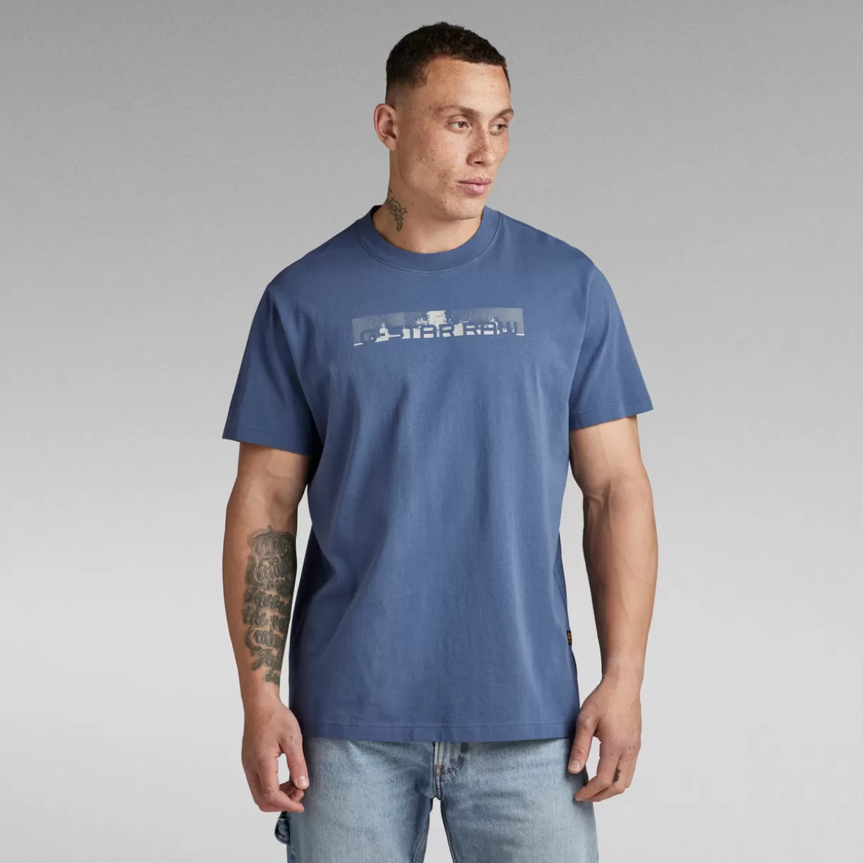 Flight Deck Back Graphic Loose T-Shirt*G-Star Discount