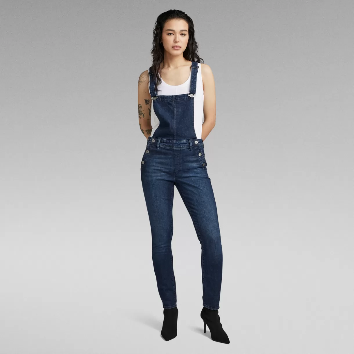 Lynn High Slim Navy Overall*G-Star Discount