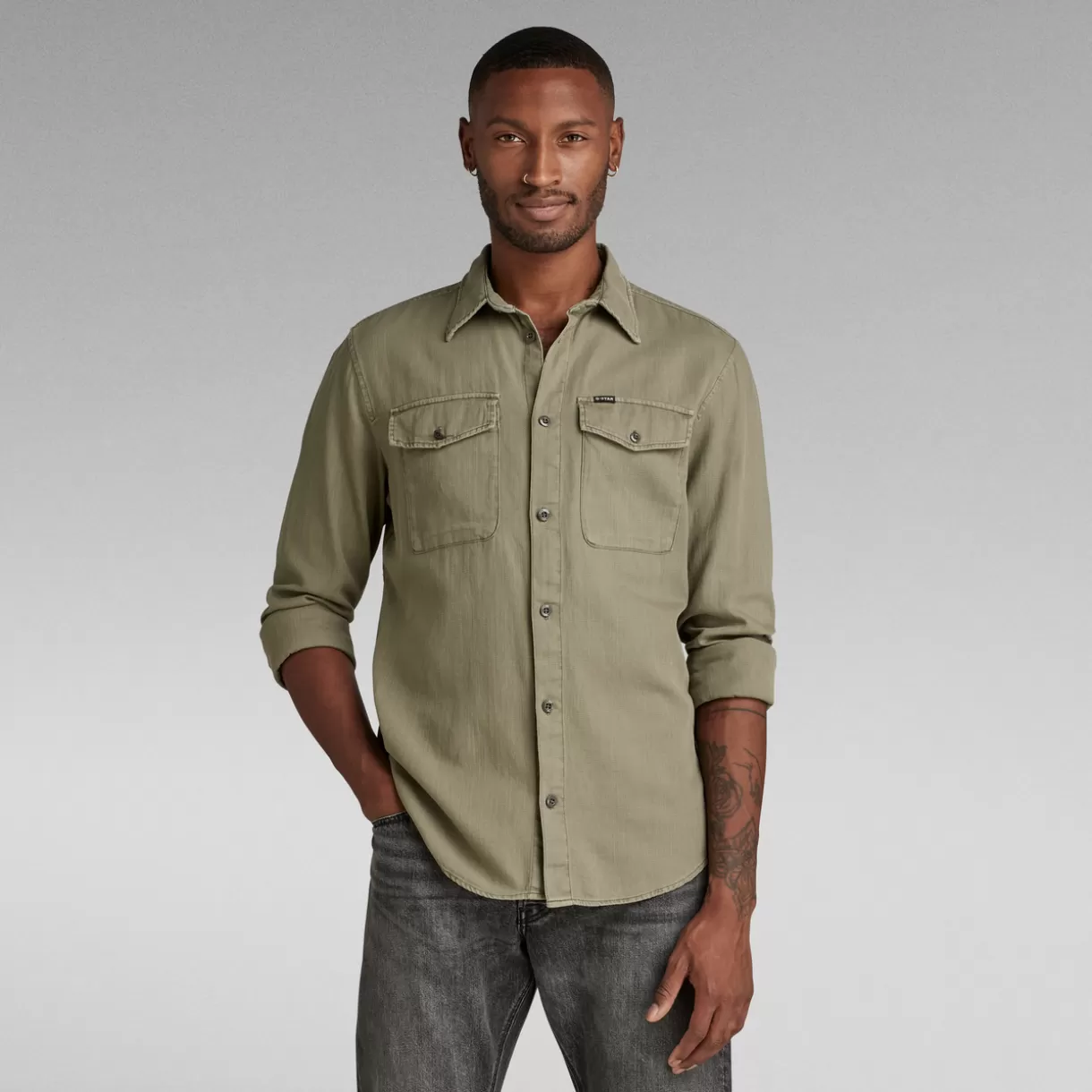 Marine Slim Shirt*G-Star Cheap