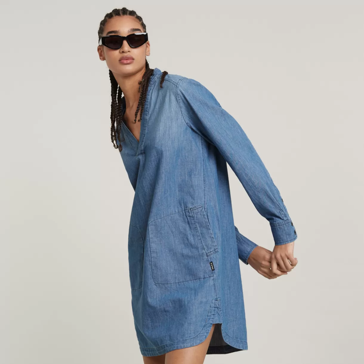 Millery V-Neck Shirt Dress*G-Star Shop