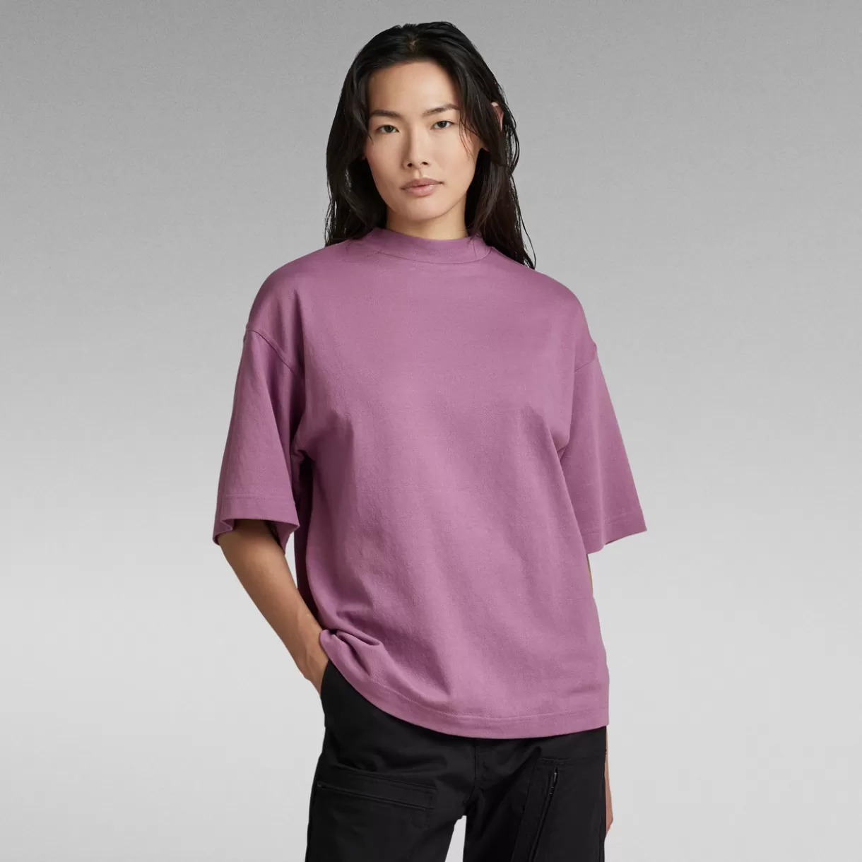 Mock Neck Loose T-Shirt*G-Star Outlet