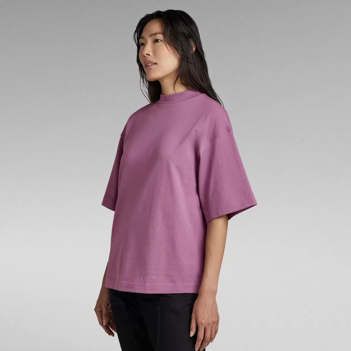 Mock Neck Loose T-Shirt*G-Star Outlet