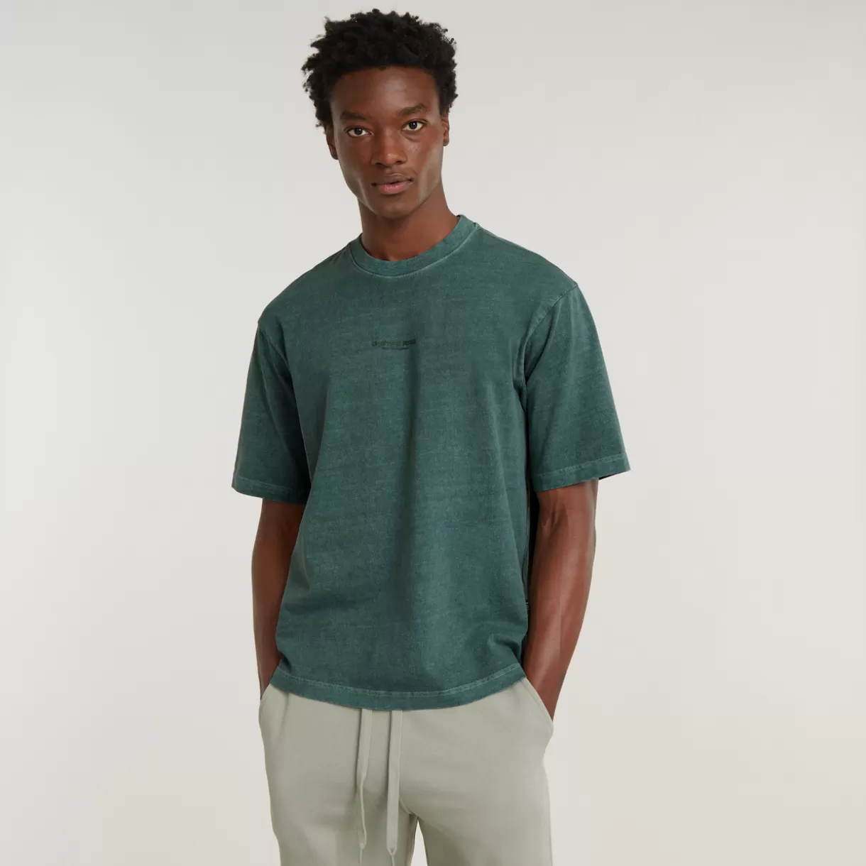 Overdyed Center Chest Boxy T-Shirt*G-Star Best