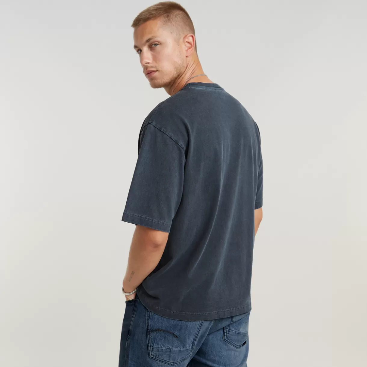 Overdyed Center Chest Boxy T-Shirt*G-Star Best Sale