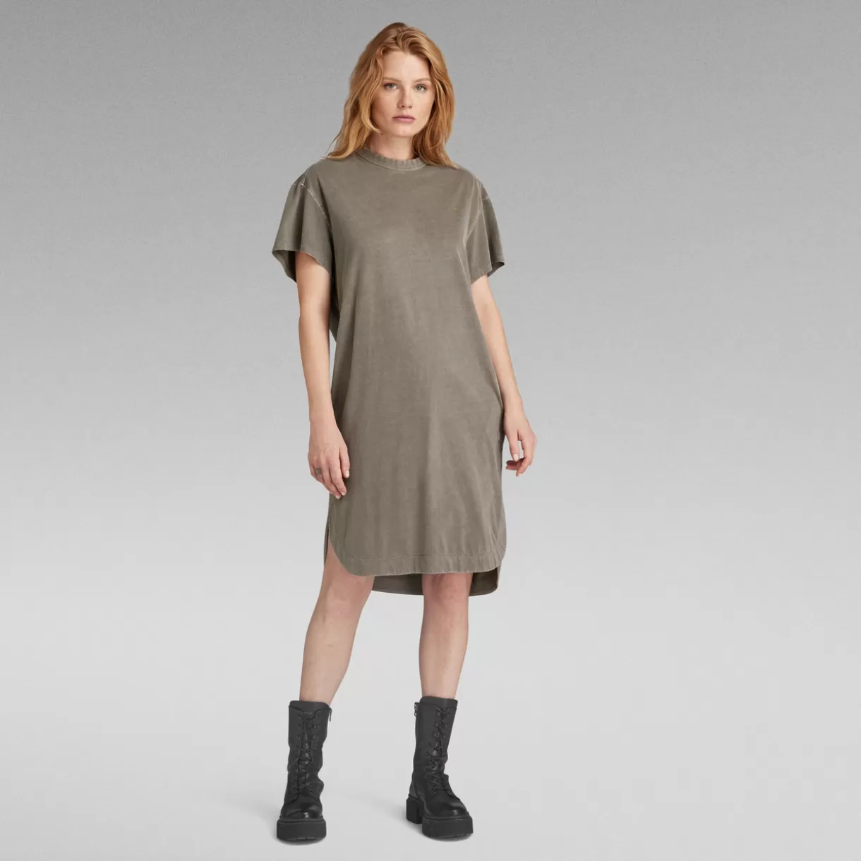 Overdyed Loose T-Shirt Dress*G-Star Fashion