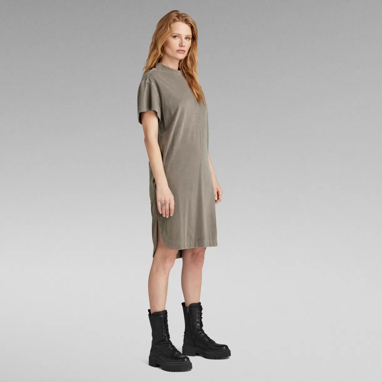 Overdyed Loose T-Shirt Dress*G-Star Fashion