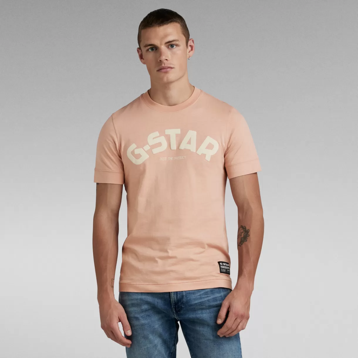 Puff Logo Slim T-Shirt*G-Star New