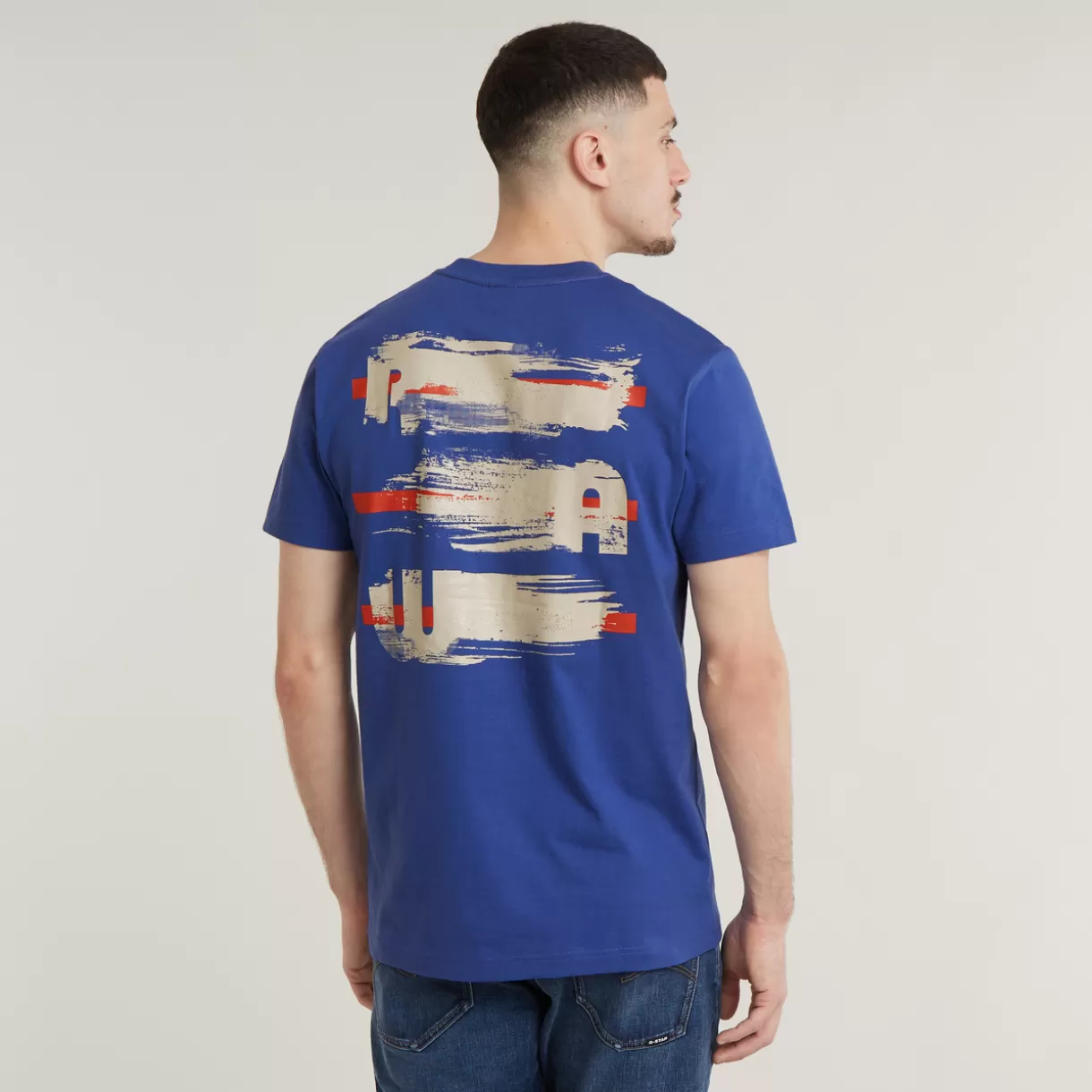 RAW Painted Back Graphic T-Shirt*G-Star Online