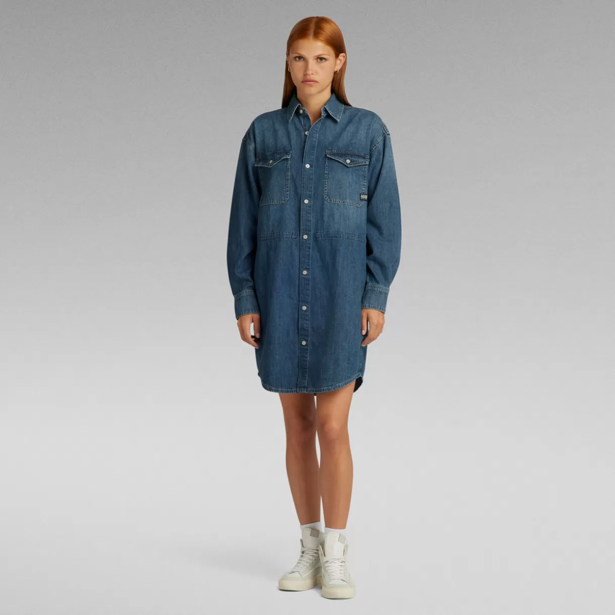 Relaxed Drawcord Denim Dress*G-Star Best