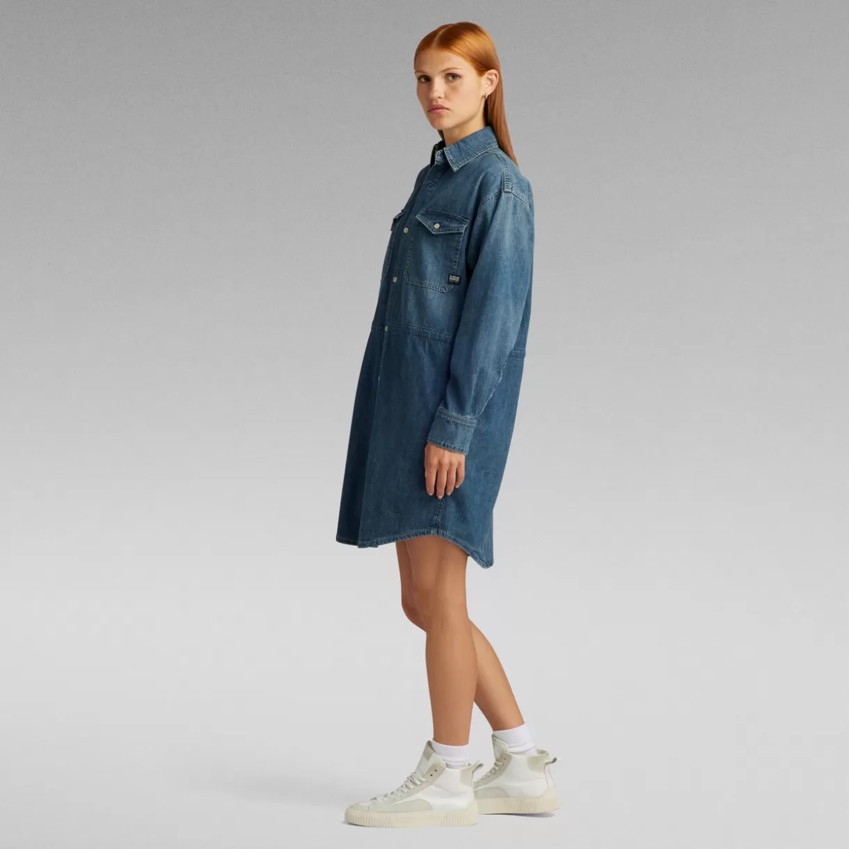 Relaxed Drawcord Denim Dress*G-Star Best