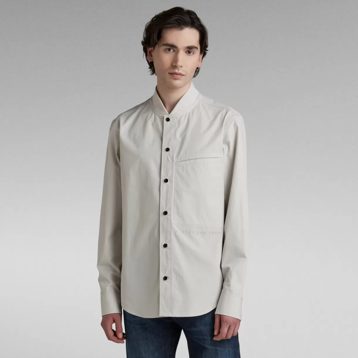 Rib Collar Regular Shirt*G-Star Shop