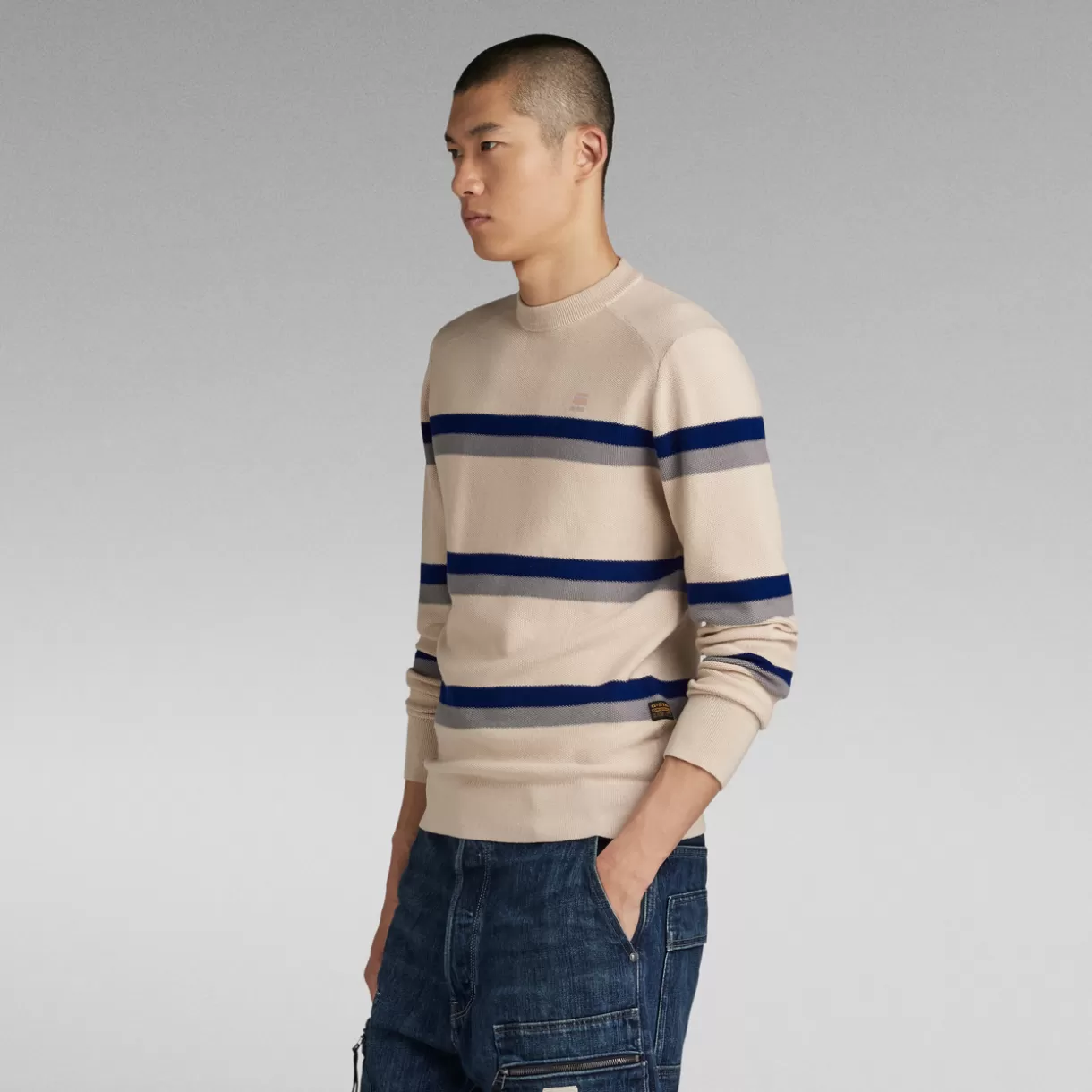 Stripe Knitted Sweater*G-Star New