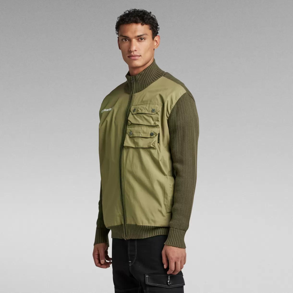 Swiss Army Woven Full Zip Knit*G-Star Cheap